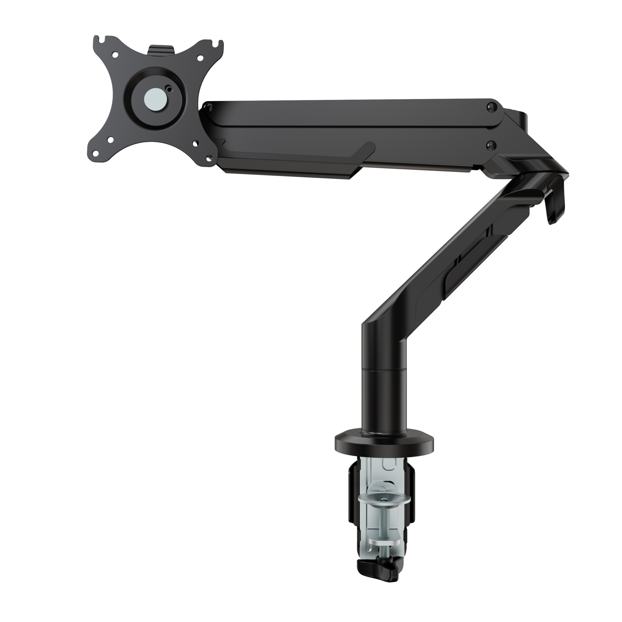 4Dock Single Monitor Stand — Supports 17in. to 36in. Screens, 6.6â€“26.5 Lbs., Gas Spring Adjustment, Aluminum, Model# WMA8